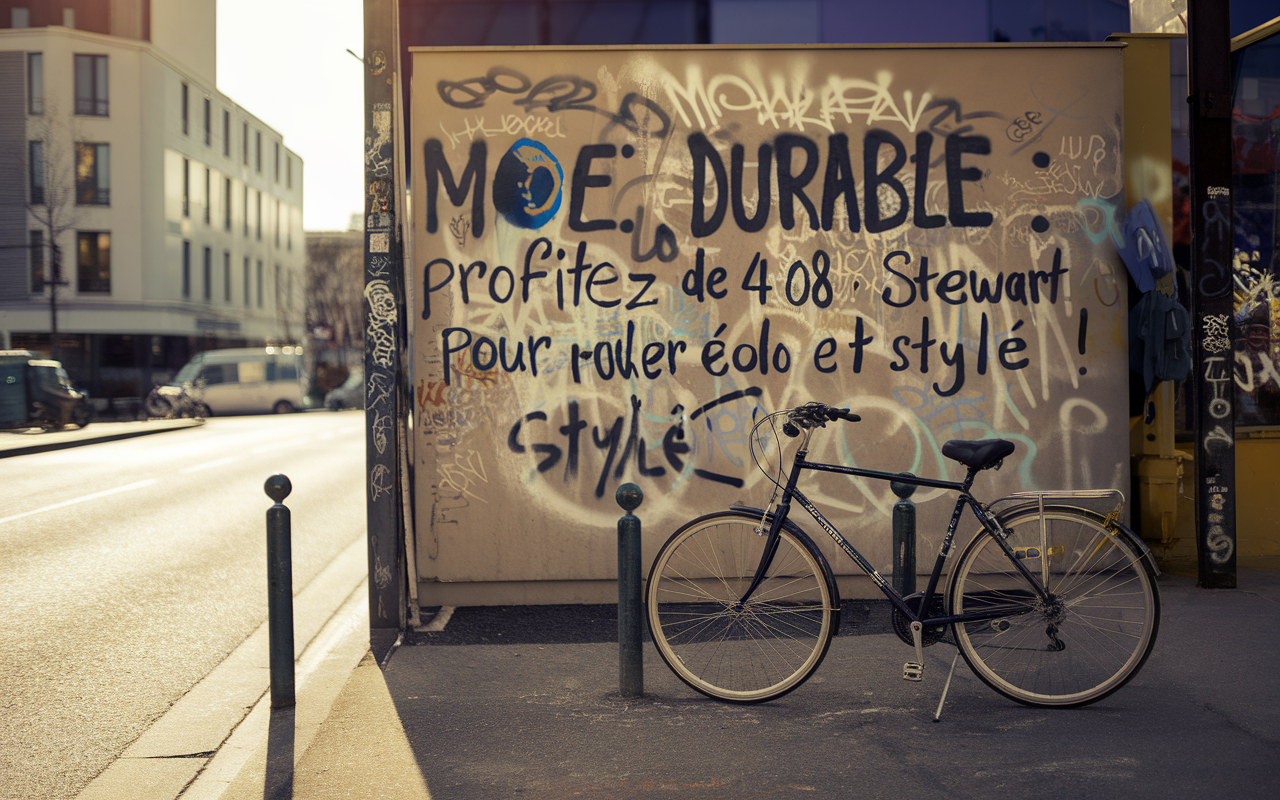 Mode durable : profitez de 408 stewart pour rouler écolo et stylé !