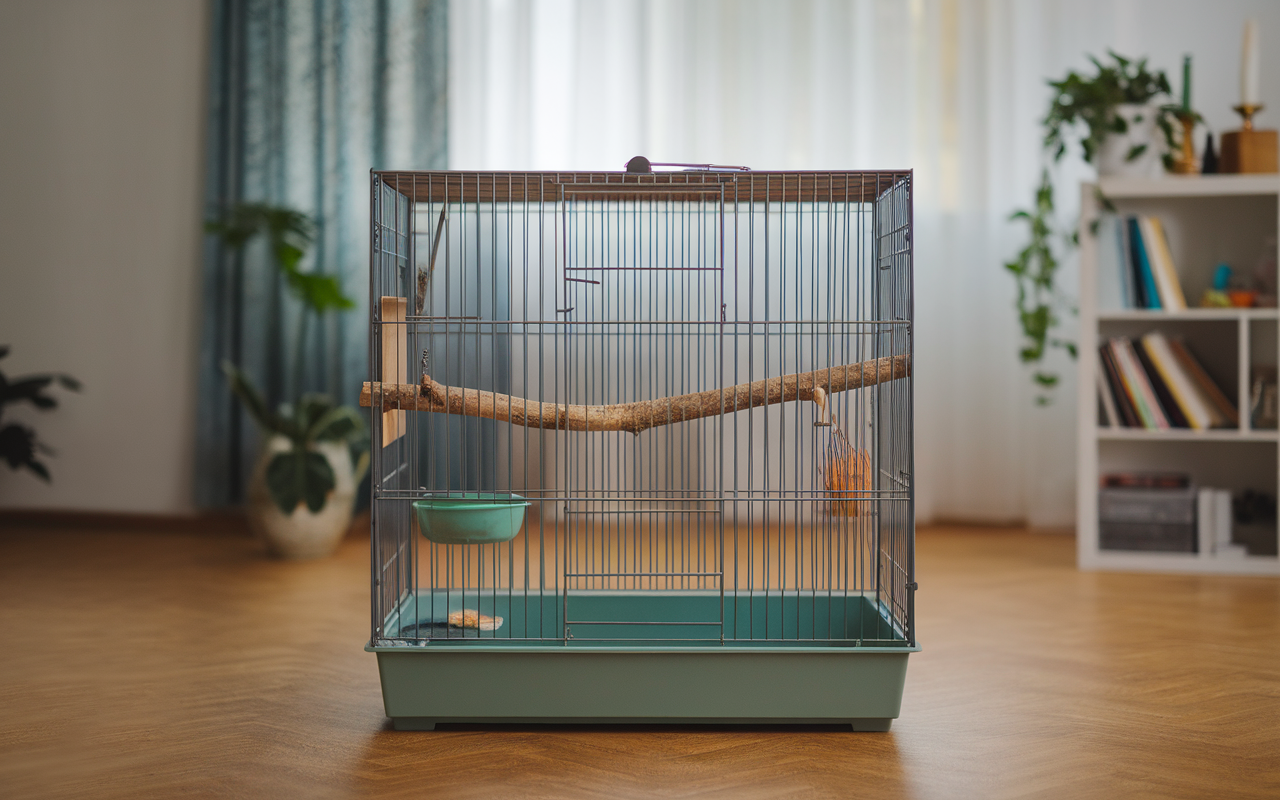 Adoptez une approche spacieuse : une grande cage pour perroquet