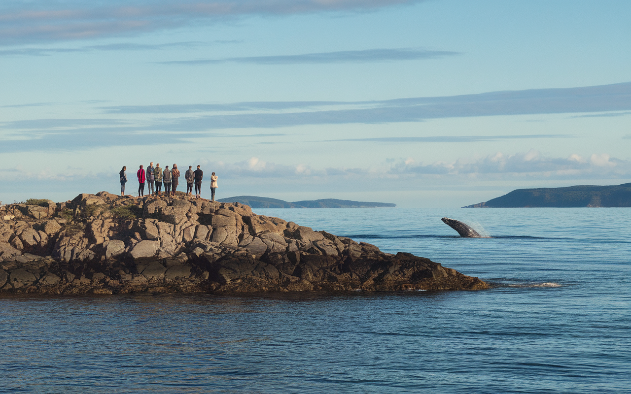 Naviguer d'île en île au Québec pour observer les majestueuses baleines