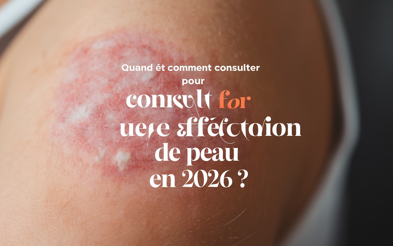 Quand et comment consulter pour une affection de peau en 2026 ?