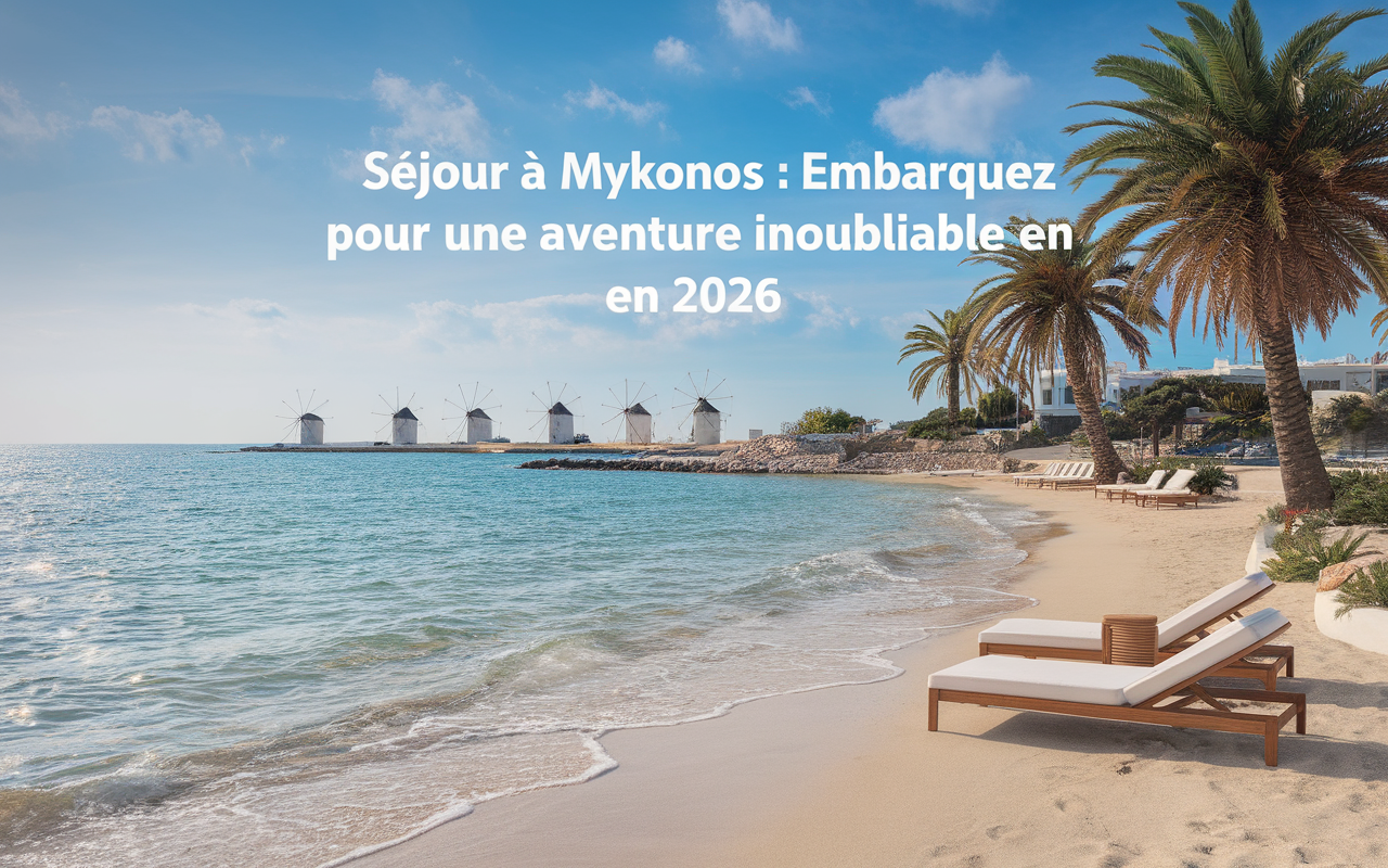 Séjour à Mykonos : embarquez pour une aventure inoubliable en 2026